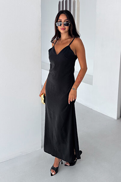 Noa&Noa Women's Strappy V-Neck Tencel Woven Summer Midi Dress