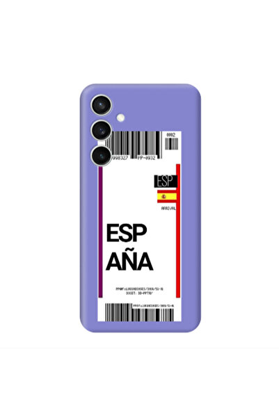Other Samsung S23FE Espana Arrival Purple Colored Silicone TPU Θήκη