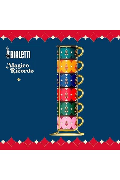 Yıldızan Pazaralanı Store Stackable 6-Piece Coffee Cup "Teddy Bear" 2026 702712