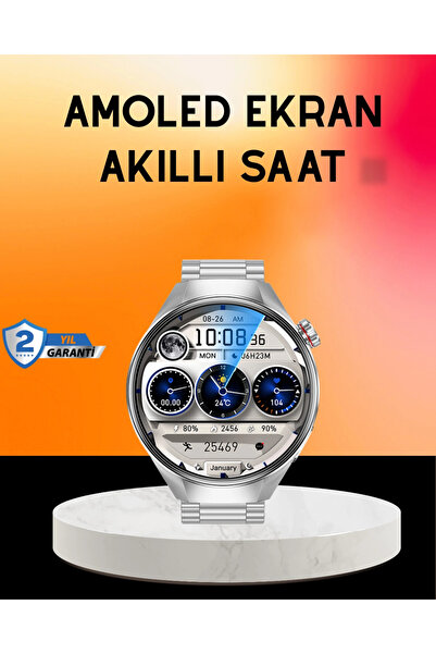 shopwave Akıllı Saat AMOLED Ekran Bluetooth Aramalı – Nabız, Uyku ve Spor Tak...