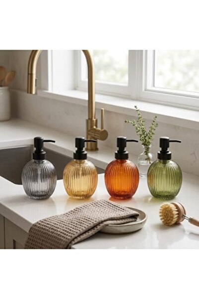 Yıldızan Pazaralanı Store 1 Piece 500 ml Glass Liquid Soap Dispenser - Stylis...