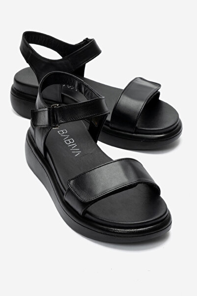 babiva 100% Genuine Leather Orthopedic, Lightly Padded Sole, Velcro Strap Wom...