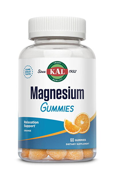 KAL Magnesium Gummies Jeleuri cu Gust de Portocale 60 jeleuri Secom,