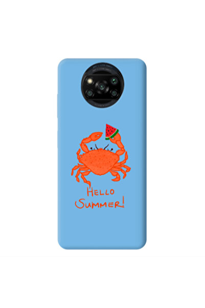 Other Xiaomi Poco X3 /X3 Pro Hello Summer! Blue Colored Silicone TPU Θήκη