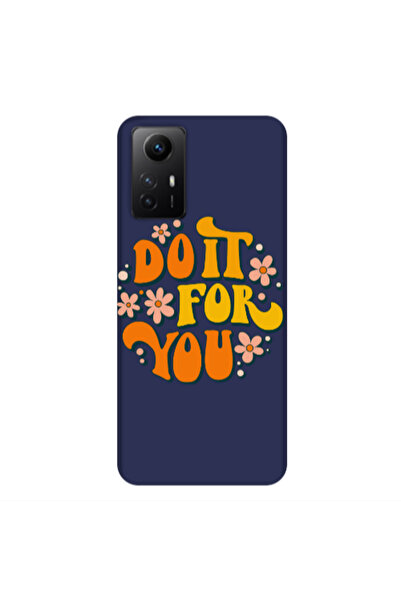 Other Xiaomi Redmi Note 12s Do it For You Dark blue Colored Silicone TPU Θήκη