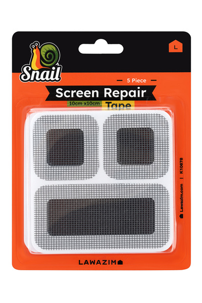 Lawazim Snail 15-Piece Window Screen Repair Patch Set, Self-Adhesive Mesh