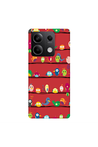 Other Xiaomi Redmi Note 13 5G birds Red Colored Silicone TPU Θήκη