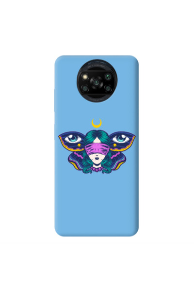 Other Xiaomi Poco X3 /X3 Pro Eye in my ear Blue Colored Silicone TPU Θήκη