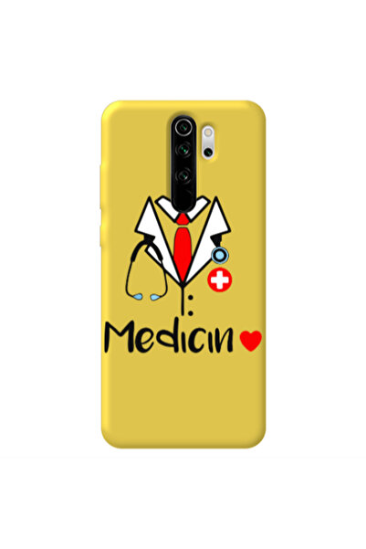 Other Xiaomi Redmi Note 8 Pro Medicin Yellow Colored Silicone TPU Θήκη