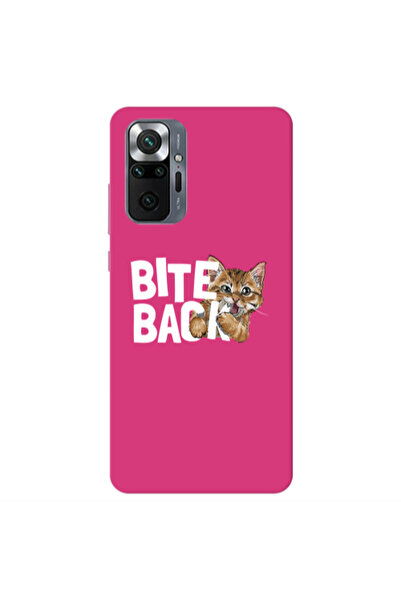Other Xiaomi Redmi Note 10 Pro 4G bitte back cat Fuchsia Colored Silicone TPU...