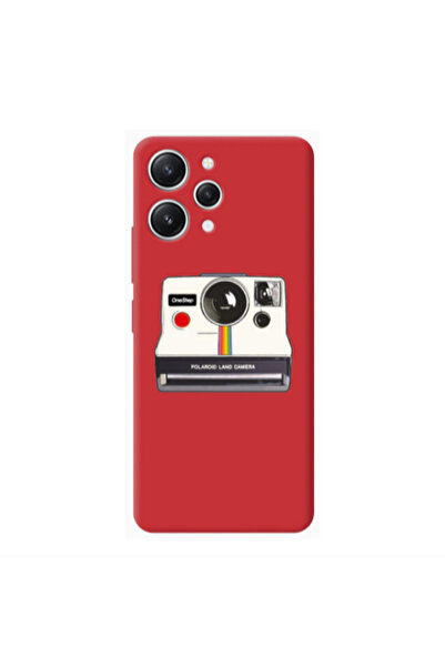 Other Xiaomi Redmi 12 Polaroid land camera Red Colored Silicone TPU Θήκη