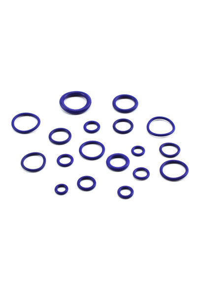 OEM Κασετίνα Λαστιχάκια O-Ring σε 18 Μεγέθη 270τμχ - Μοβ