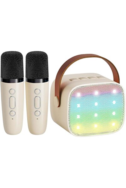 Arabest Mini Bluetooth Karaoke Speaker Equipped with 2 Wireless Microphones, ...