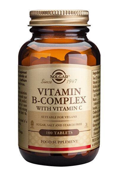 Solgar B-Complex Cu Vitamina C 100tb