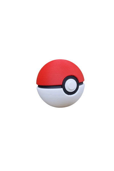 Eva Prints Figurina decorativa PokéBall, model 3D inspirat Pokémon, obiect decor, cadou pentru colectionari, printata 3D in Romania