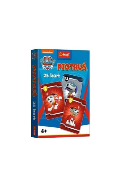 Trefl Joc de carti Czarny Piotrus Paw Patrol, joc de familie, 25 carti, pentr...