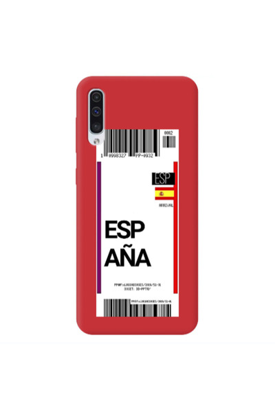 Other Samsung A50 Espana Arrival Red Colored Silicone TPU Θήκη