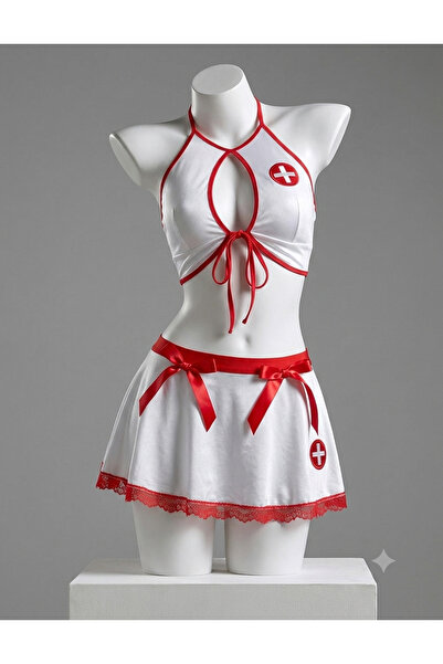 Sthxyfaith Nurse Lingerie Sexy Roleplay Lingerie Set Nurse Cosplay Lingerie O...