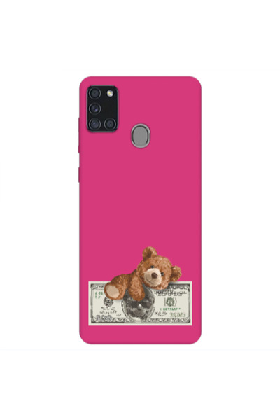 Other Samsung A21S Money Style Fuchsia Colored Silicone TPU Θήκη
