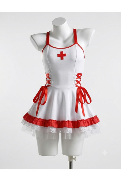Sthxyfaith Sexy babydoll dress for Women Nurse Uniform Sexy Roleplay Costume ...