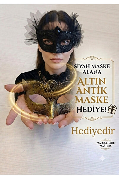 moysahsap party&ahşap Buy Tulle Venetian Mask |   Gold Mask with Gift