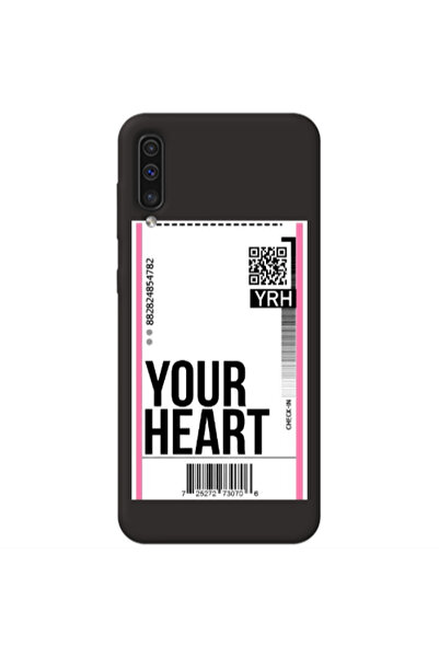 Other Samsung A70 Your Heart YRH Black Colored Silicone TPU Θήκη