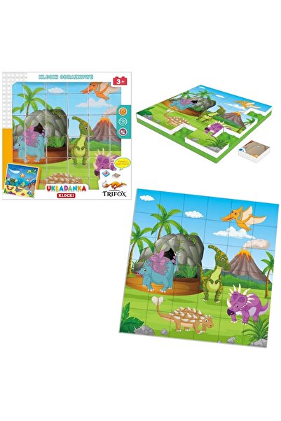 Trifox Puzzle pentru copii Dinozauri, ilustrat, recomandat 3+, Multicolor, 36...