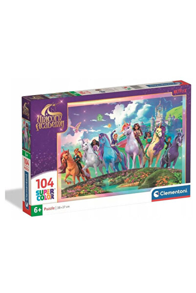 CLEMENTONI Puzzle, 104 piese - Unicorn Academy 1 (25091)