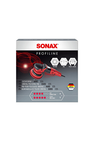 Sonax PROFILINE Σφουγγάρι Γυαλίσματος Σκληρό Κόκκινο για Έκκεντρο 140mm