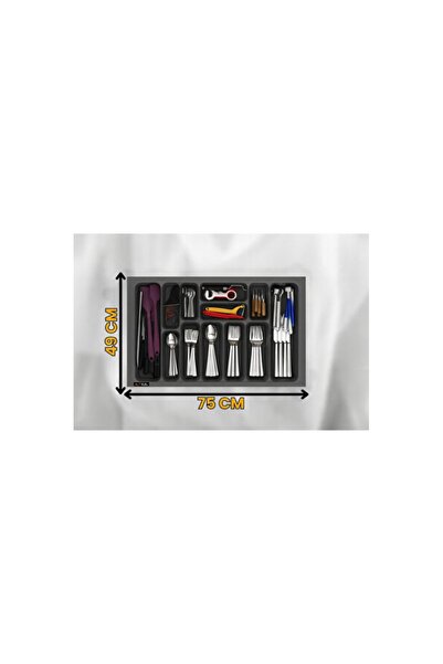 Empressco منظم متعدد الأغراض من أنثراسايت مقاس 75x49 سم مع 12 حجرة