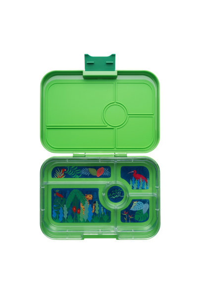 YumBox Δοχείο φαγητού ενηλίκων Τάπας XL 5 θέσεων Πράσινο Τζουράσικ / Δίσκος Ζ...