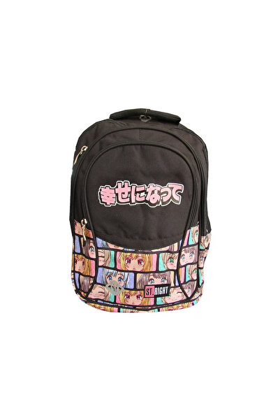 MC Micostore Ghiozdan Colour Anime, 43cm, 4 compartimente, negru, BP1 / 667923