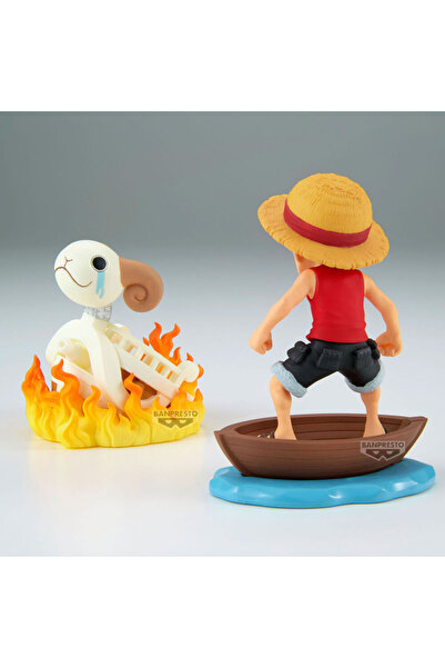 OEM Figurina Banpresto One Piece Luffy z Going Merry 8cm, multicolor, 12x9x18cm