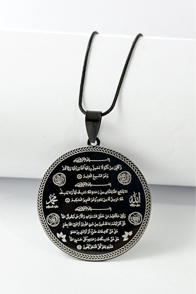 DEARWİSH قلادة من الفولاذ المقاوم للصدأ 316L بسلسلة إيطالية 60 سم، تصميم خاص ...