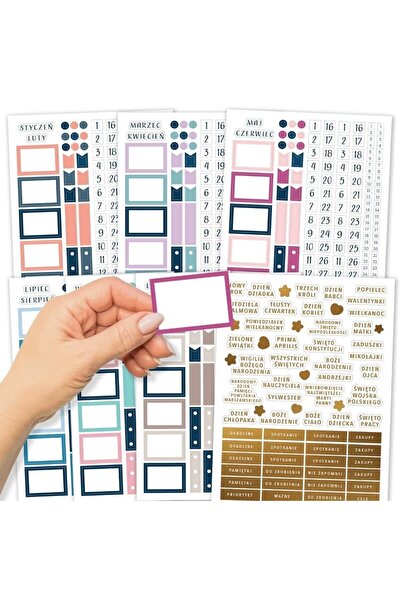OEM Noteaza-ma Autocolante pentru agende și Bullet Journal, 7 coli