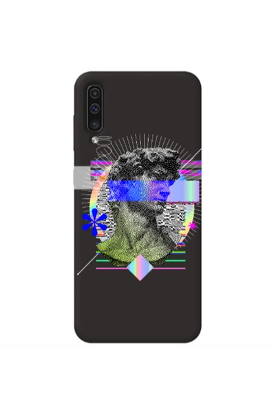 Other Samsung A70 Statue pixels Black Colored Silicone TPU Θήκη