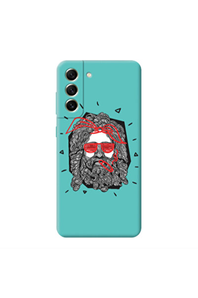 Other Samsung S21 PLUS Cool glasses Turquoise Colored Silicone TPU Θήκη
