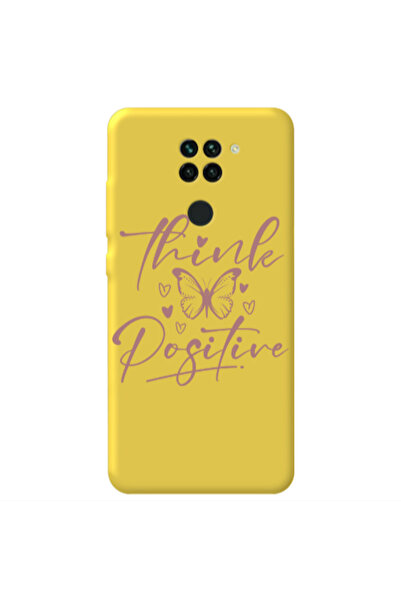 Other Xiaomi Redmi Note 9 Think Positive Yellow Colored Silicone TPU Θήκη