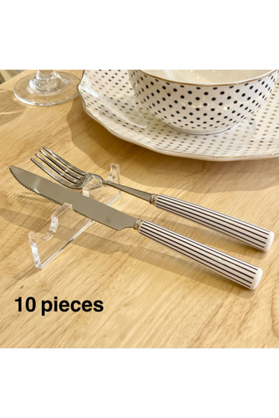 Ashredh Store Acrylic Bases for Spoons, Forks and Knives 10 Pcs
