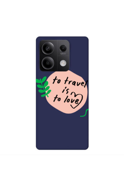 Other Xiaomi Redmi Note 13Pro 5G To Travel is to Love Dark blue Colored Silic...
