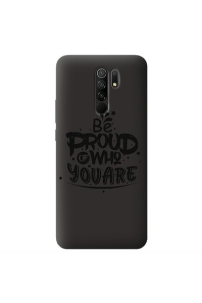 Other Xiaomi Redmi 9 Be proud of who you are Black Colored Silicone TPU Θήκη