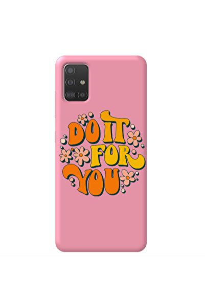 Other Samsung A51 Do it For You Pink Colored Silicone TPU Θήκη