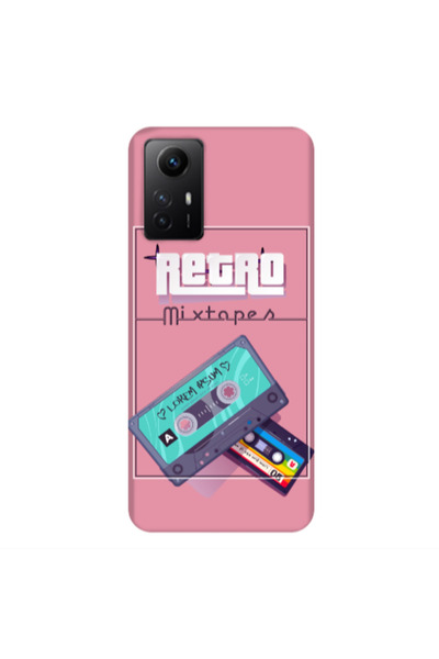 Other Xiaomi Redmi Note 12s Mixtapes Pink Colored Silicone TPU Θήκη