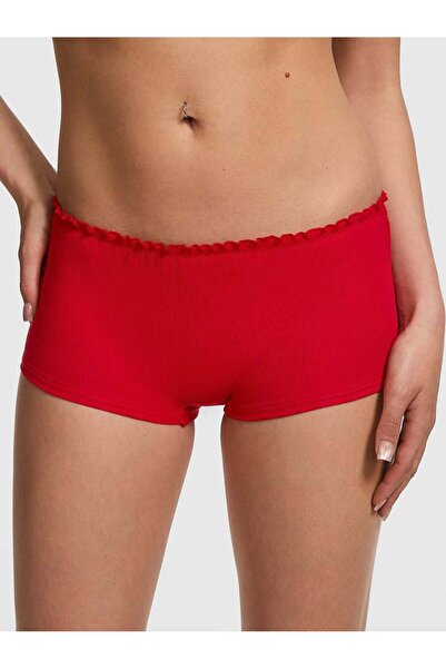 PINK Pamuklu Arkadan Bağlamalı Boyshort Külot