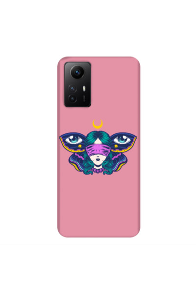 Other Xiaomi Redmi Note 12s Eye in my ear Pink Colored Silicone TPU Θήκη