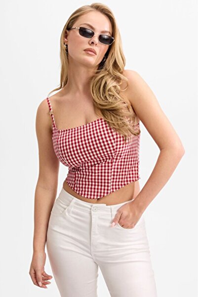 Guess Marilyn Gingham Büstiyer