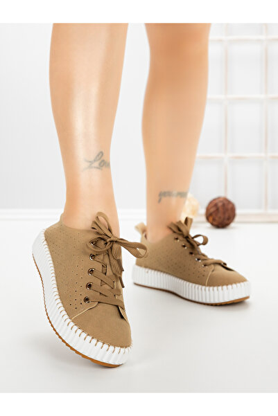 Buonarotti Women's khaki sports shoes Galenia