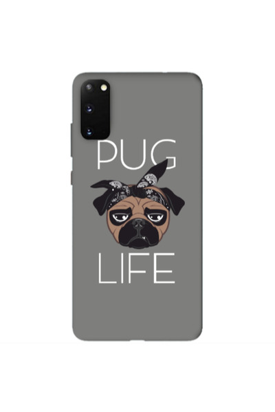 Other Samsung S20 Pug Life Grey Colored Silicone TPU Θήκη