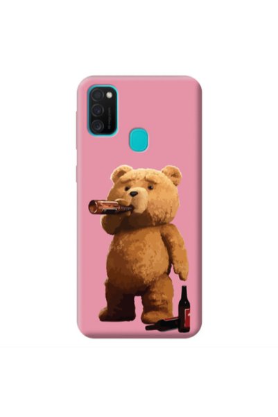 Other Samsung M21 Beer Time Pink Colored Silicone TPU Θήκη