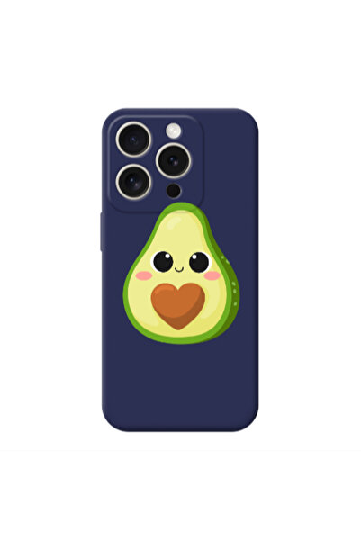 Other Apple iPhone 15 Pro Baby avocado Dark blue Colored Silicone TPU Θήκη